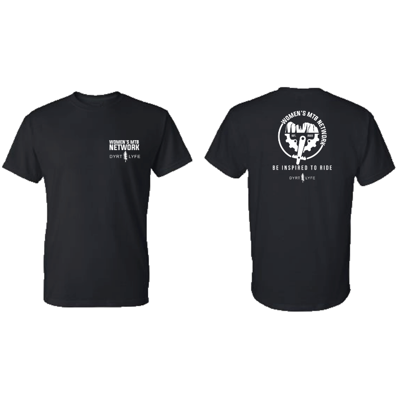 Shirt Front and back White Womens MTB Network