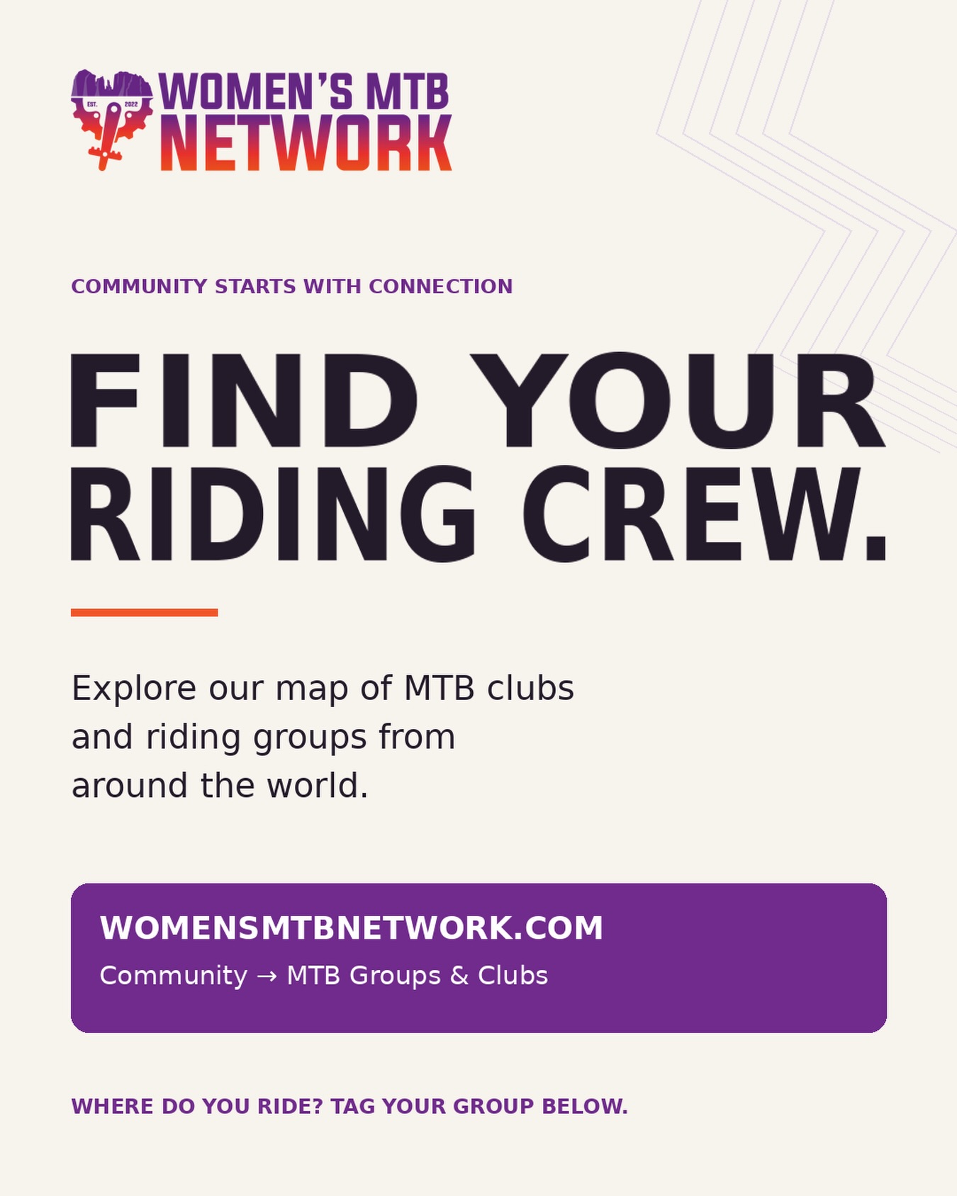 Looking for women to mountain bike with? 💜

Let’s make some connections here, too. Drop your town or region below, or tag your riding group so other women can find you. We’ll be sure to share no matter where you’re from. 

#WomensMTBNetwork #WomenInMTB #WomensMountainBiking