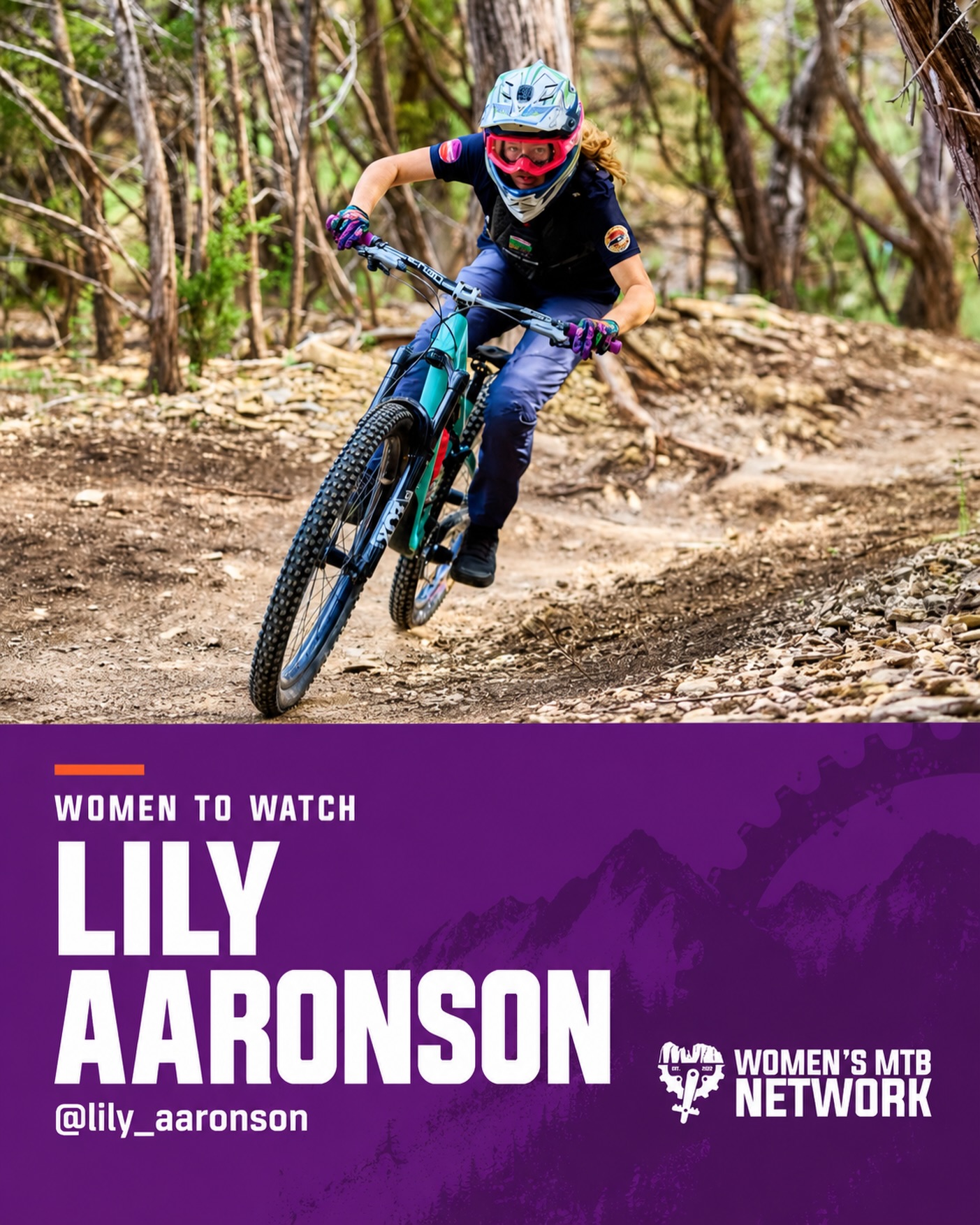 Meet Lily Aaronson—a rider to keep on your radar. 💜

At just 13 years young, and after two rounds of the 2026 Arkansas Enduro Series, Lily sits at the top of the Pro Women standings with 35 points. She podiums in almost all races she enters. Her hard work, consistency, tenacity and dedication is paying off. 

We love seeing emerging athletes build their racing careers, and we’re excited to follow hers.

Give @lily_aaronson a follow and some encouragement. Who’s a woman in your local race scene we should feature next?

#WomensMTBNetwork #WomenInMTB #WomenToWatch
